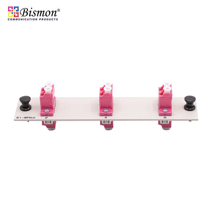 6 LC Snap-in adapter plate Multi-mode(OM4) duplex Full set